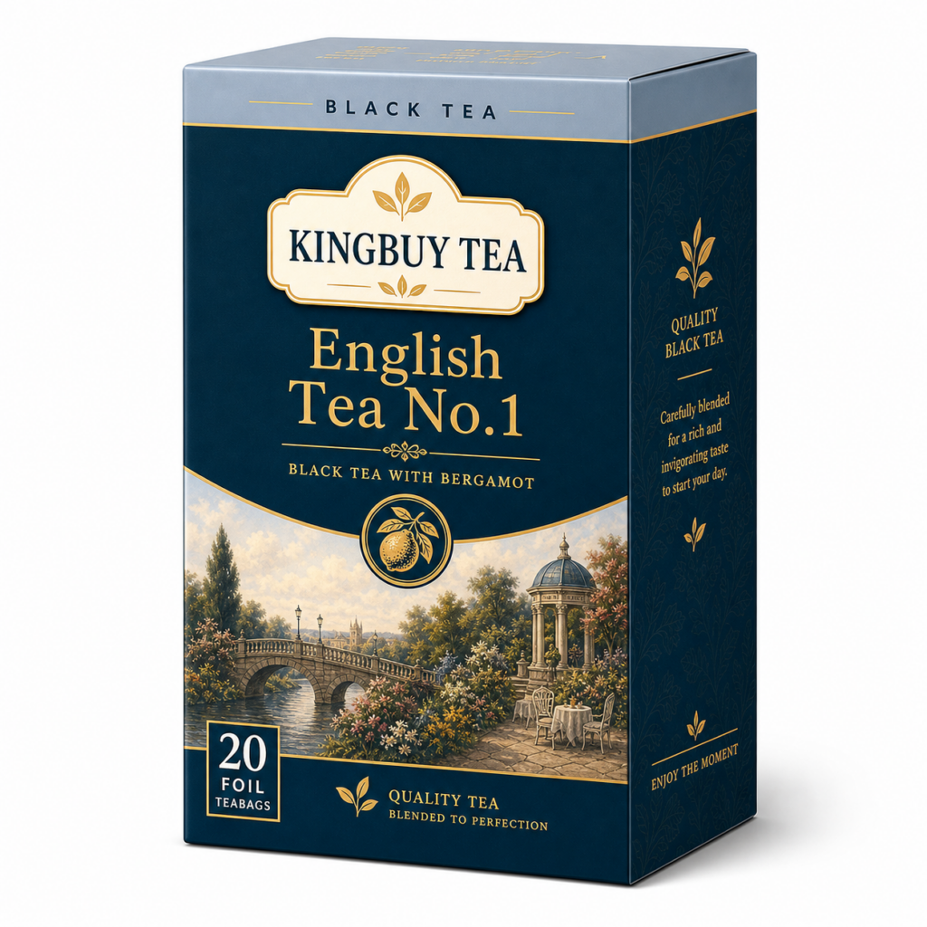 KINGBUY TEA English Tea No.1 packaging and sample details